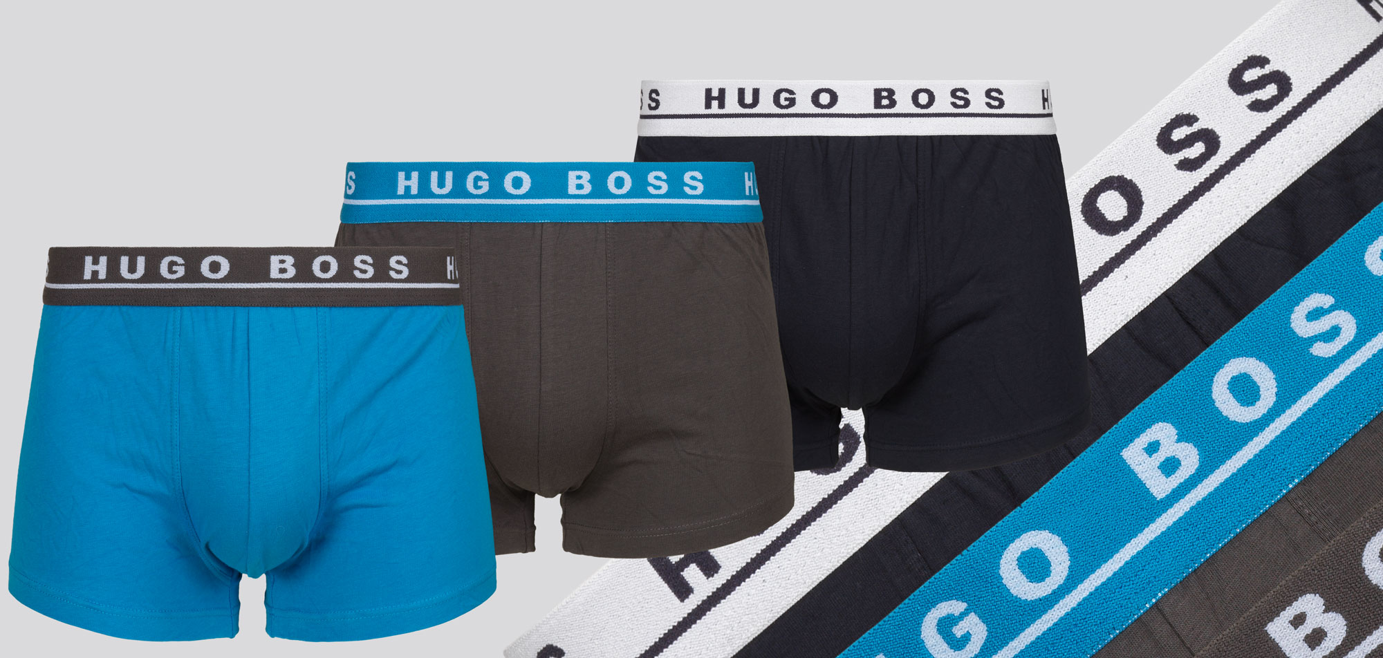 Boss Boxershort 3-Pack 488-Multi Blauw (101)-M