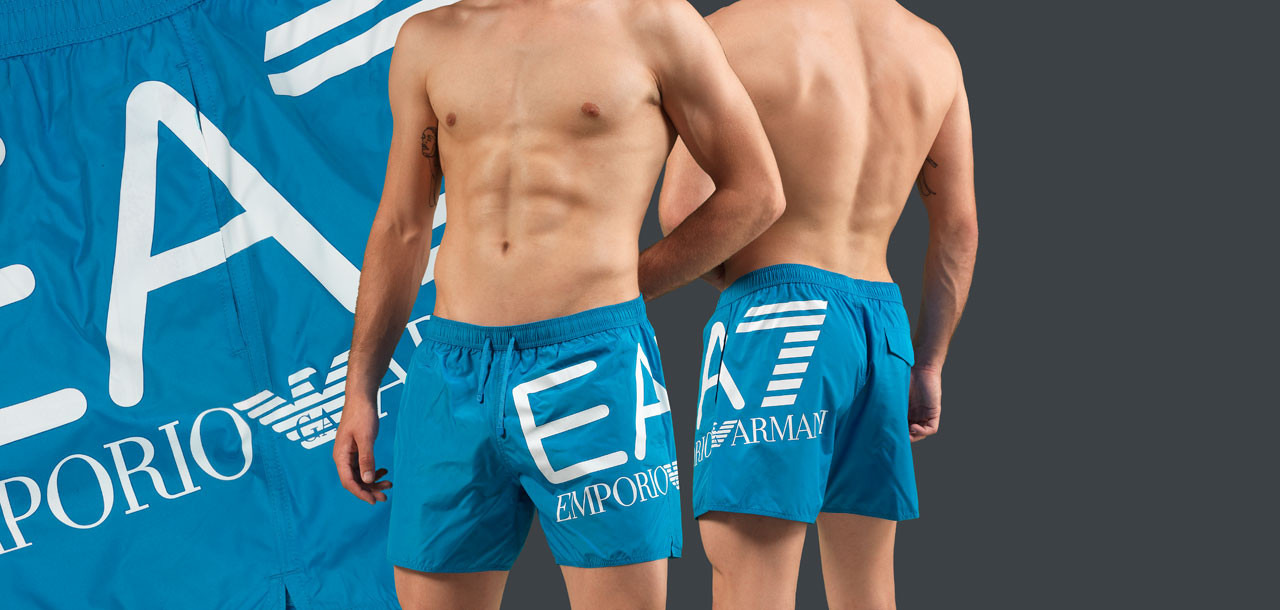 Emporio Armani Logo Swim Short 8P739, color Nee