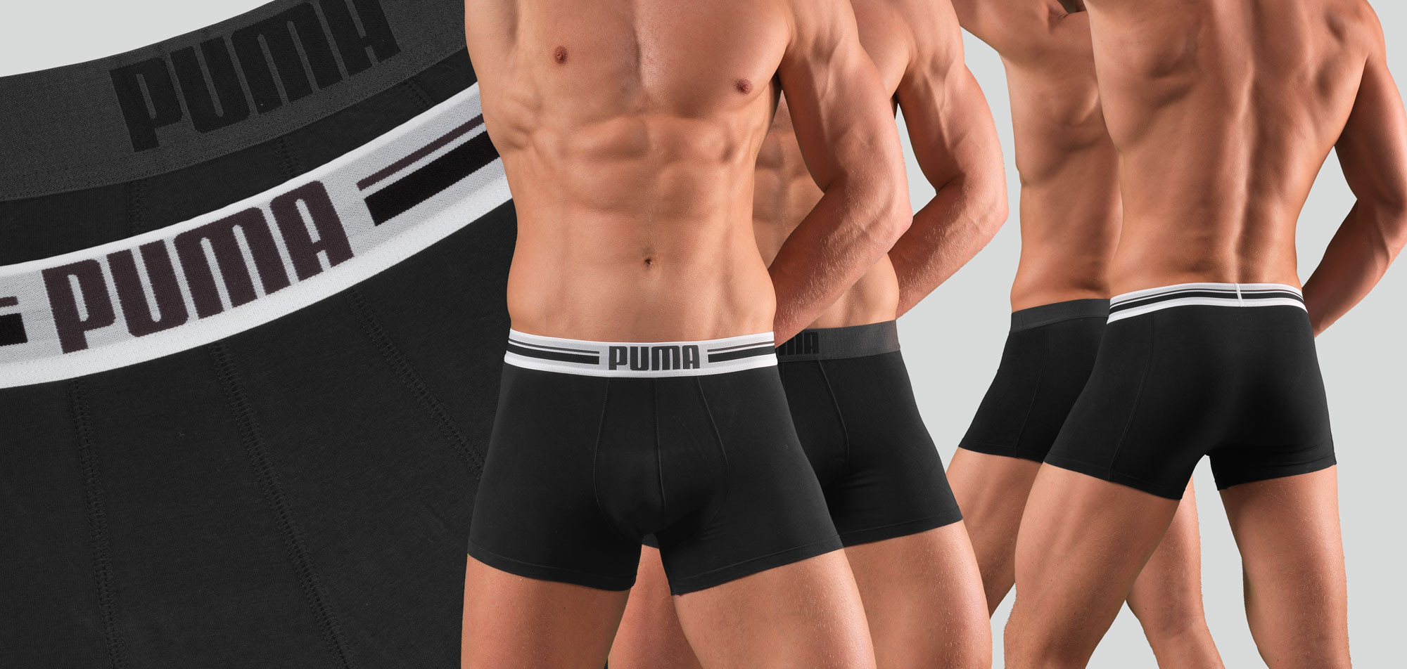 Puma Placed Logo Boxershort 2-Pack 3001, color Nee