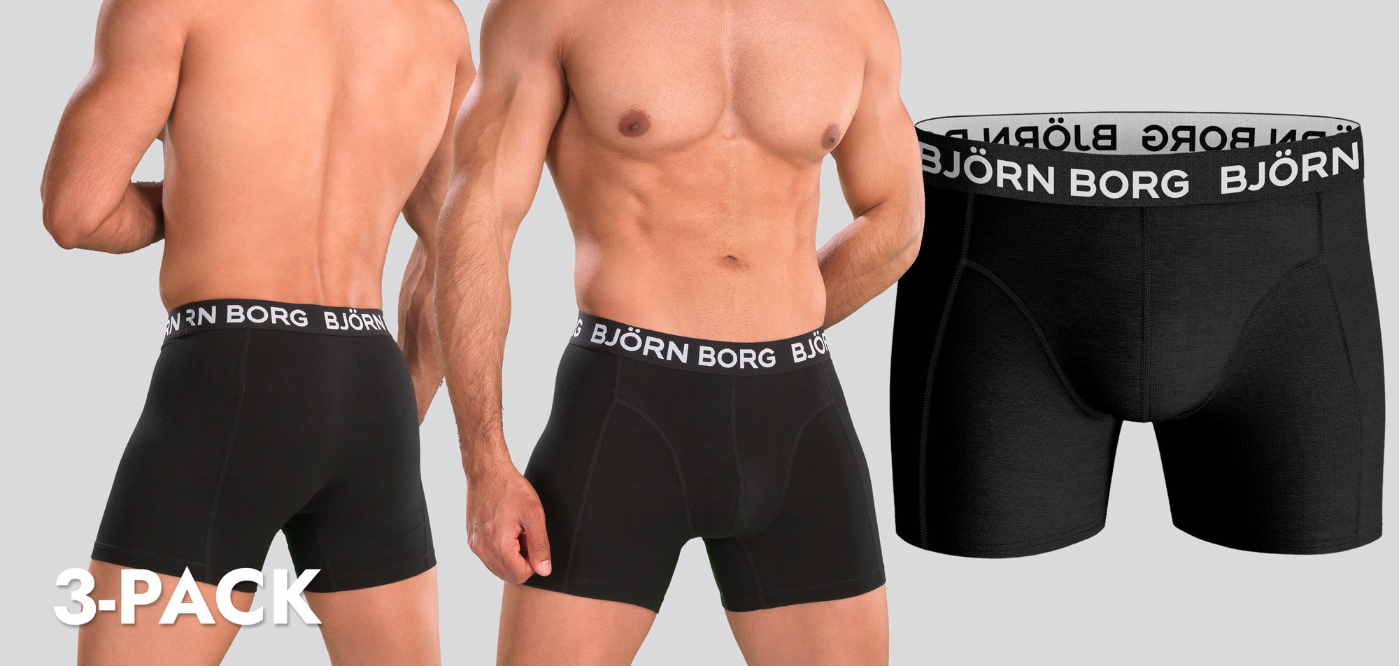 Bjorn Borg Core Boxershort 3-Pack 1076, color Nee