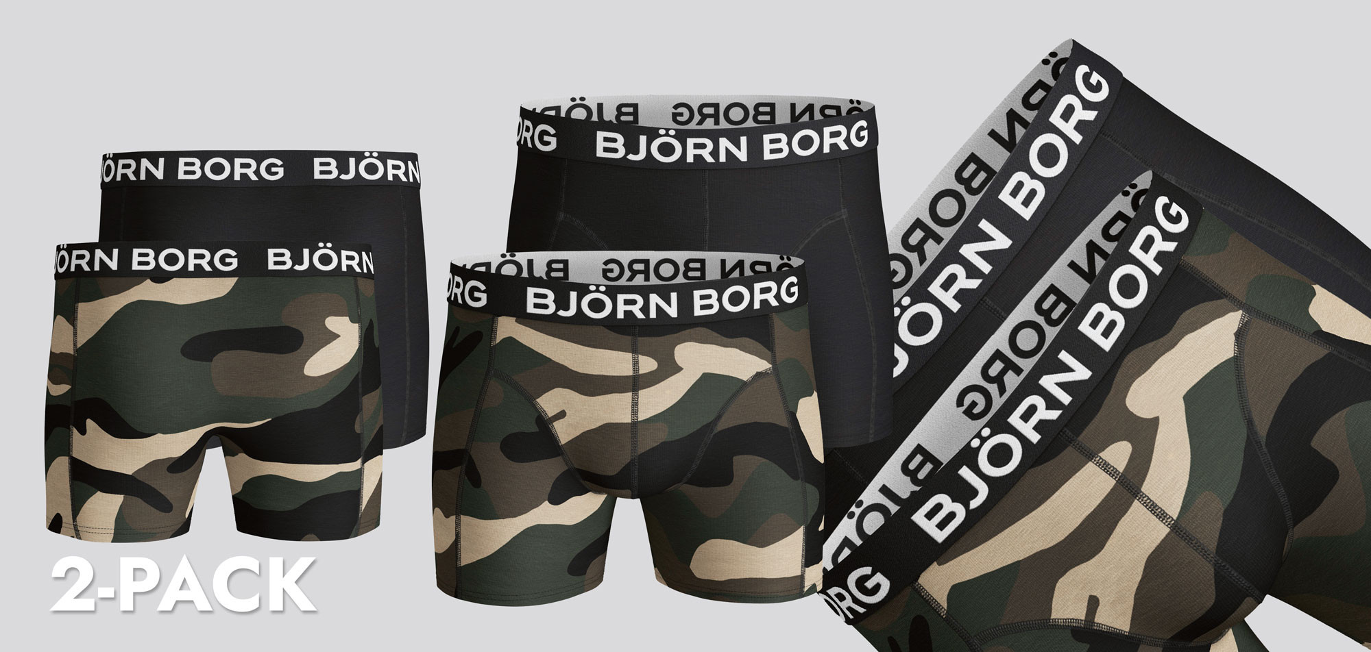 Bjorn Borg Core Boxershort 2-Pack 1681, color Nee