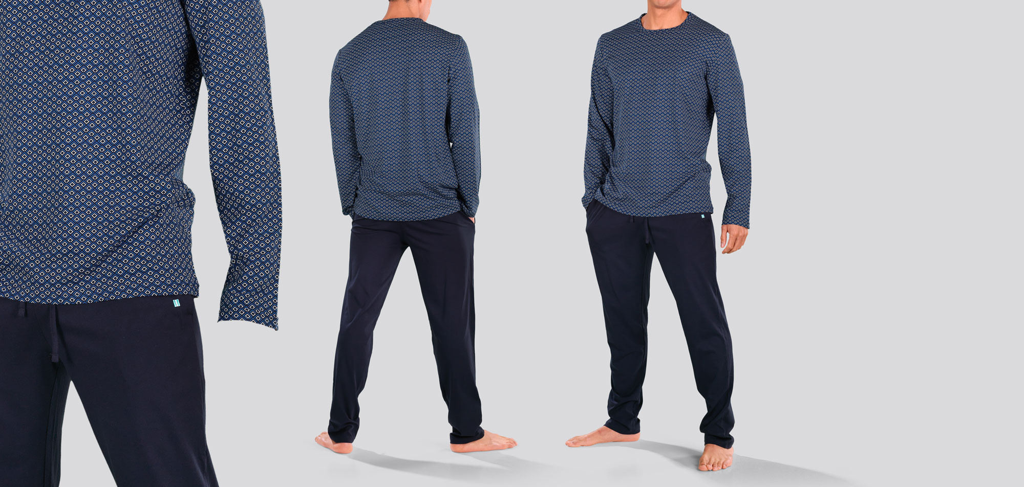 Hom Pyjama Long Sleepwear 442 Kos, color Nee