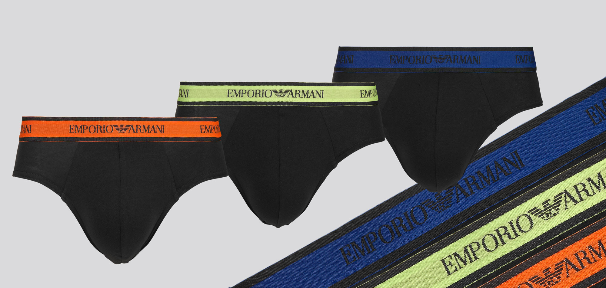Emporio Armani Brief 3-Pack 2F717 Stretch Cotton, color Nee