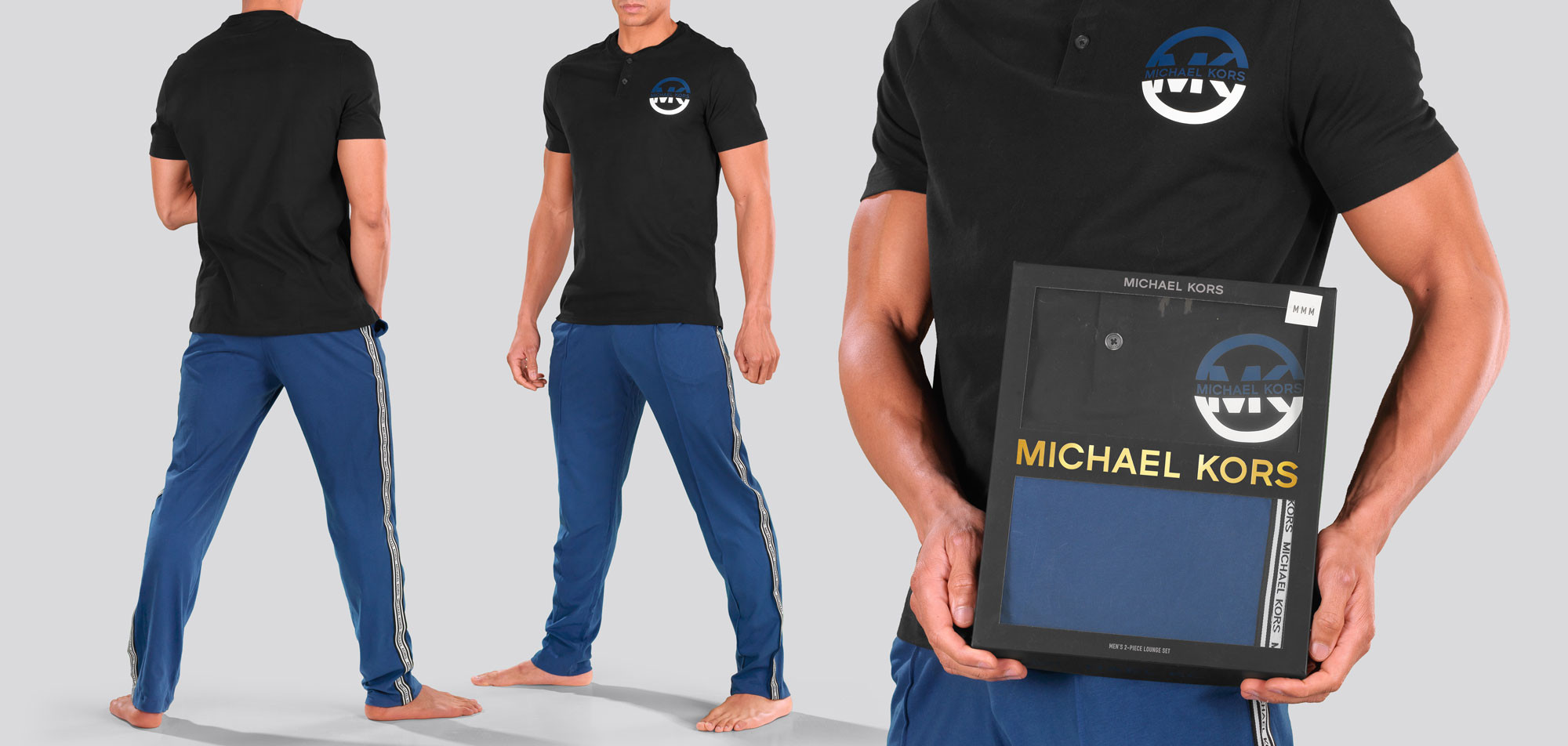 Michael Kors Pyjama 651 SS + Pintuck Pant Giftset, color Nee