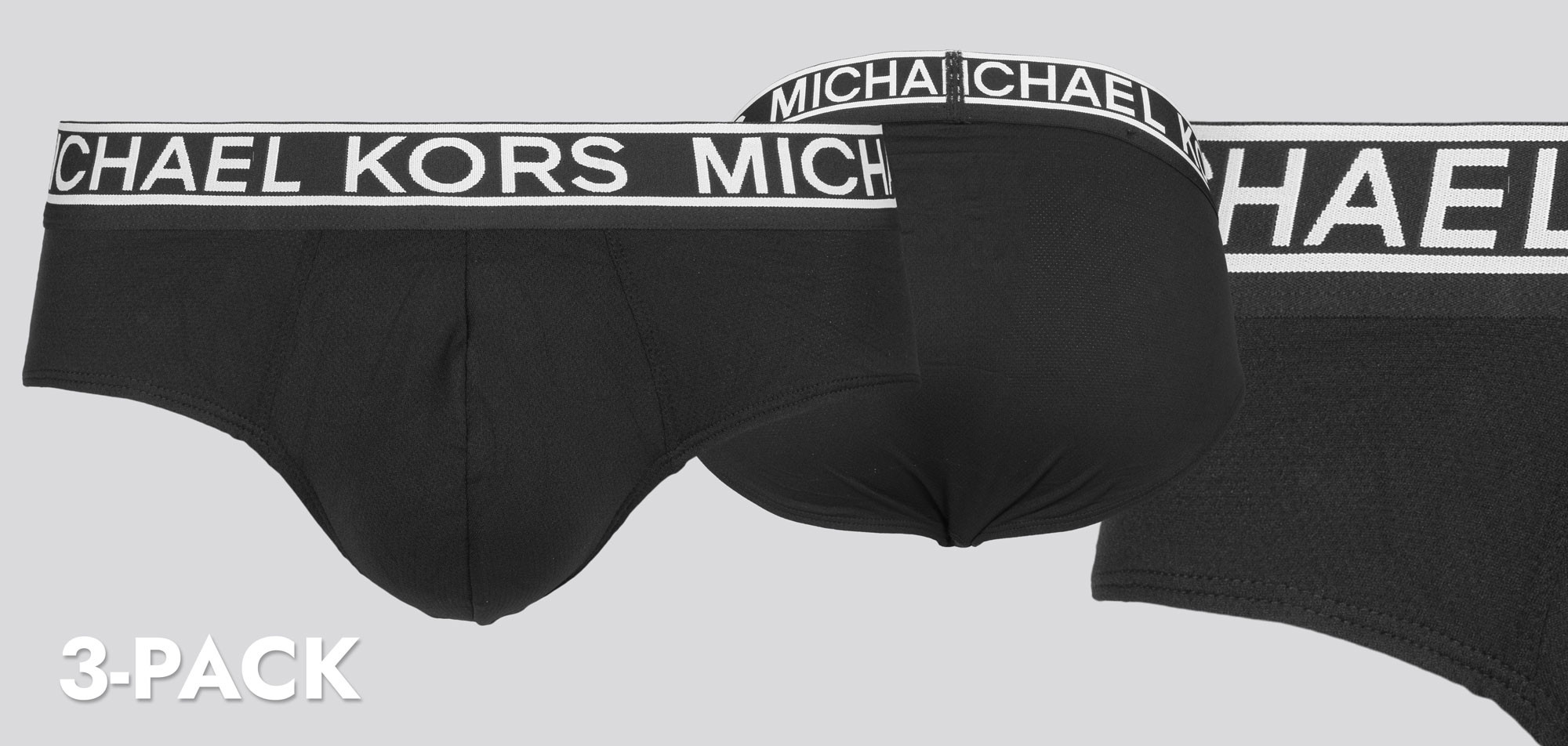 Michael Kors Lo Rise Brief 3-Pack 133 Mesh Tech, color Nee