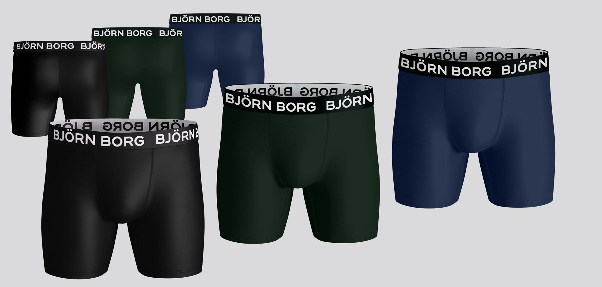 Bjorn Borg Performance Boxershort 3-Pack 570 MP002, color Nee