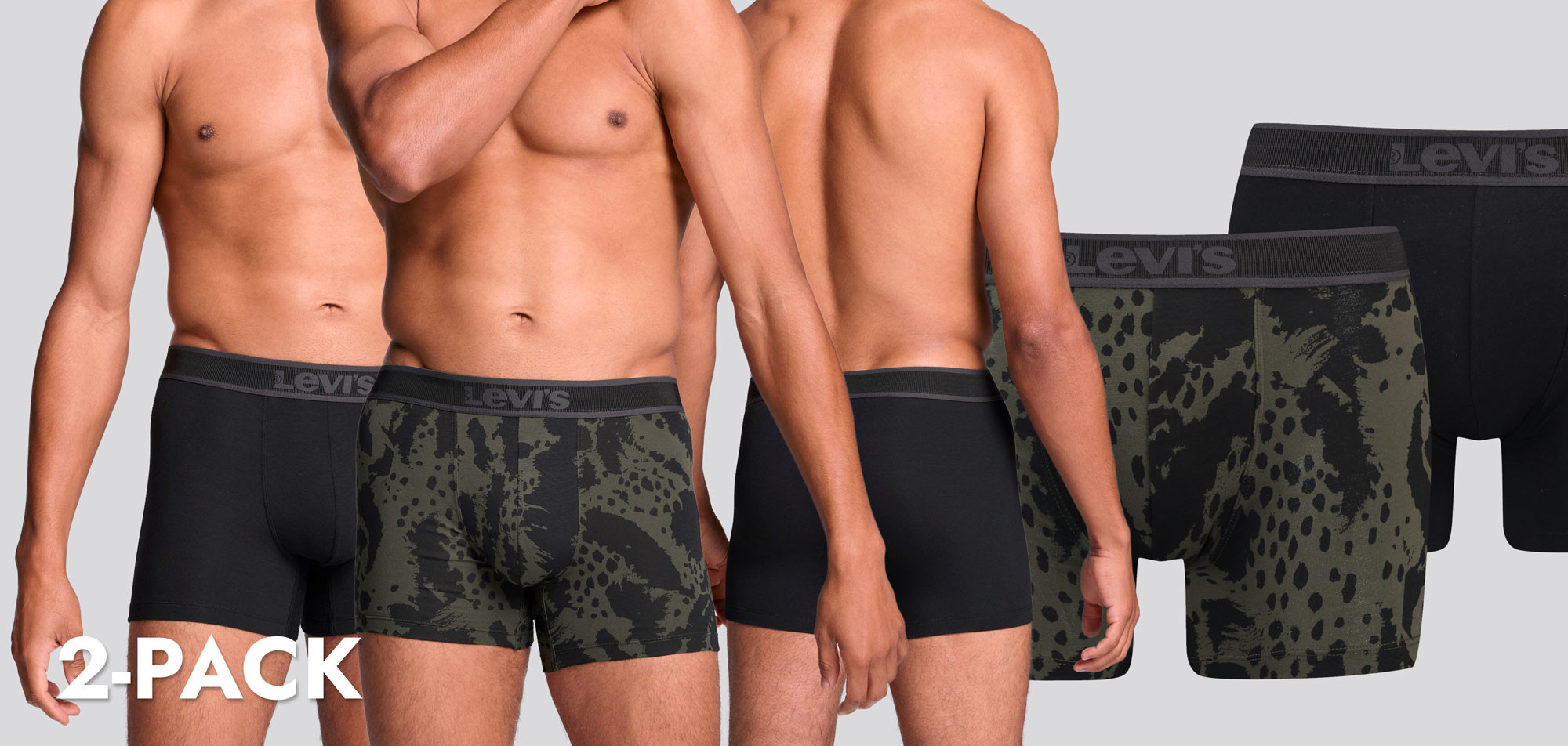 Levi_s Boxer Brief 2-Pack 904 Animal Camo, color Nee
