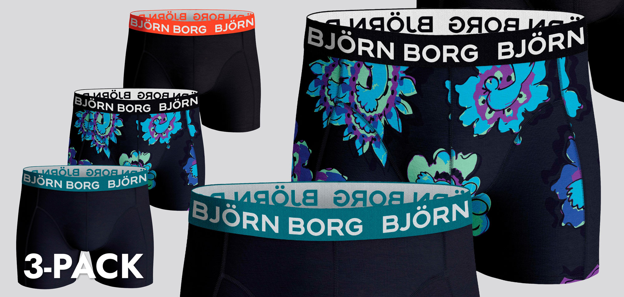 Bjorn Borg Boxershort 3-Pack 721 MP008, color Nee