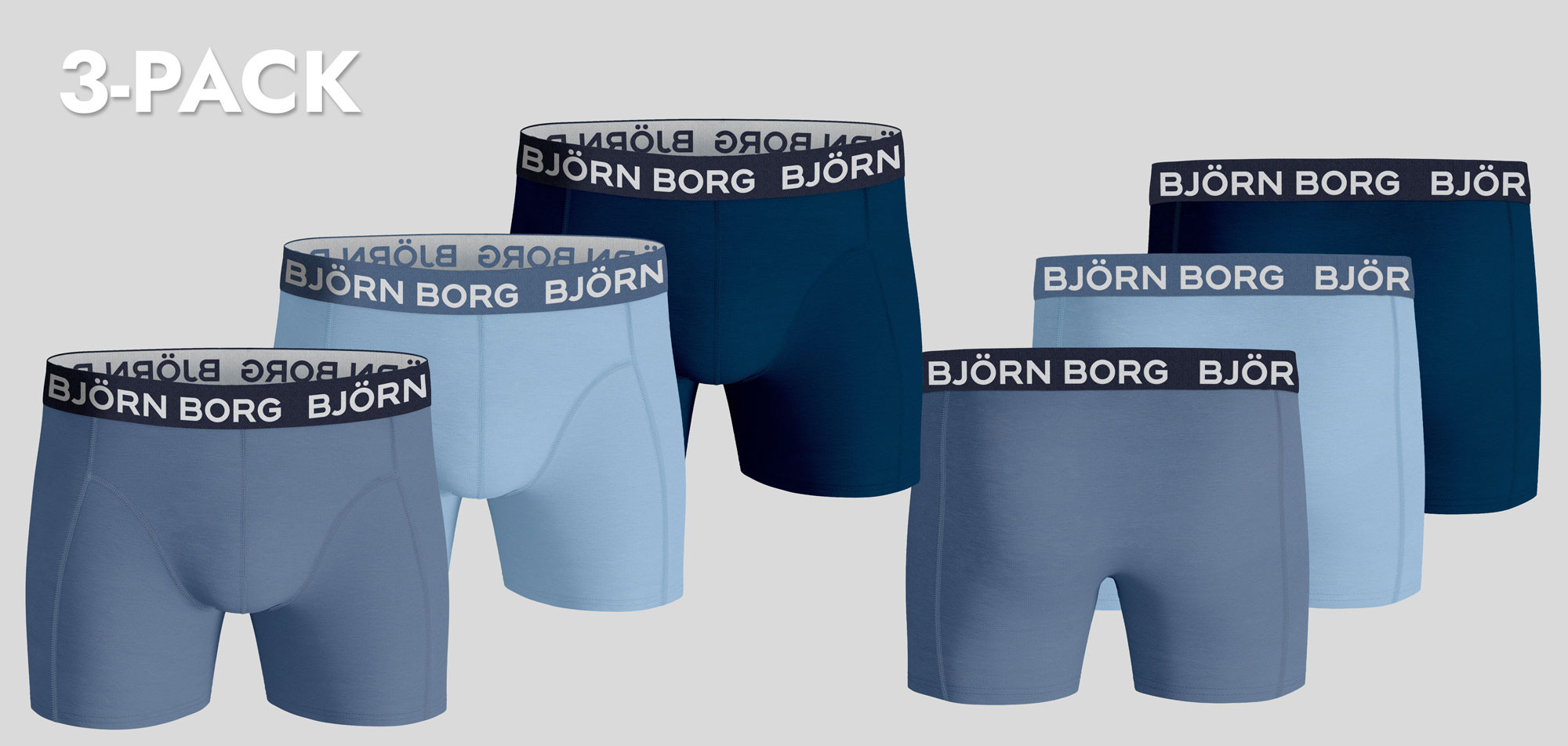 Bjorn Borg Boxershort 3-Pack 094 Cotton Stretch MP006, color Nee
