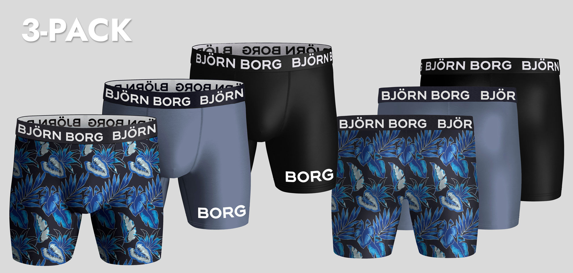 Bjorn Borg Boxershort 3-Pack 099 Performance MP002, color Nee