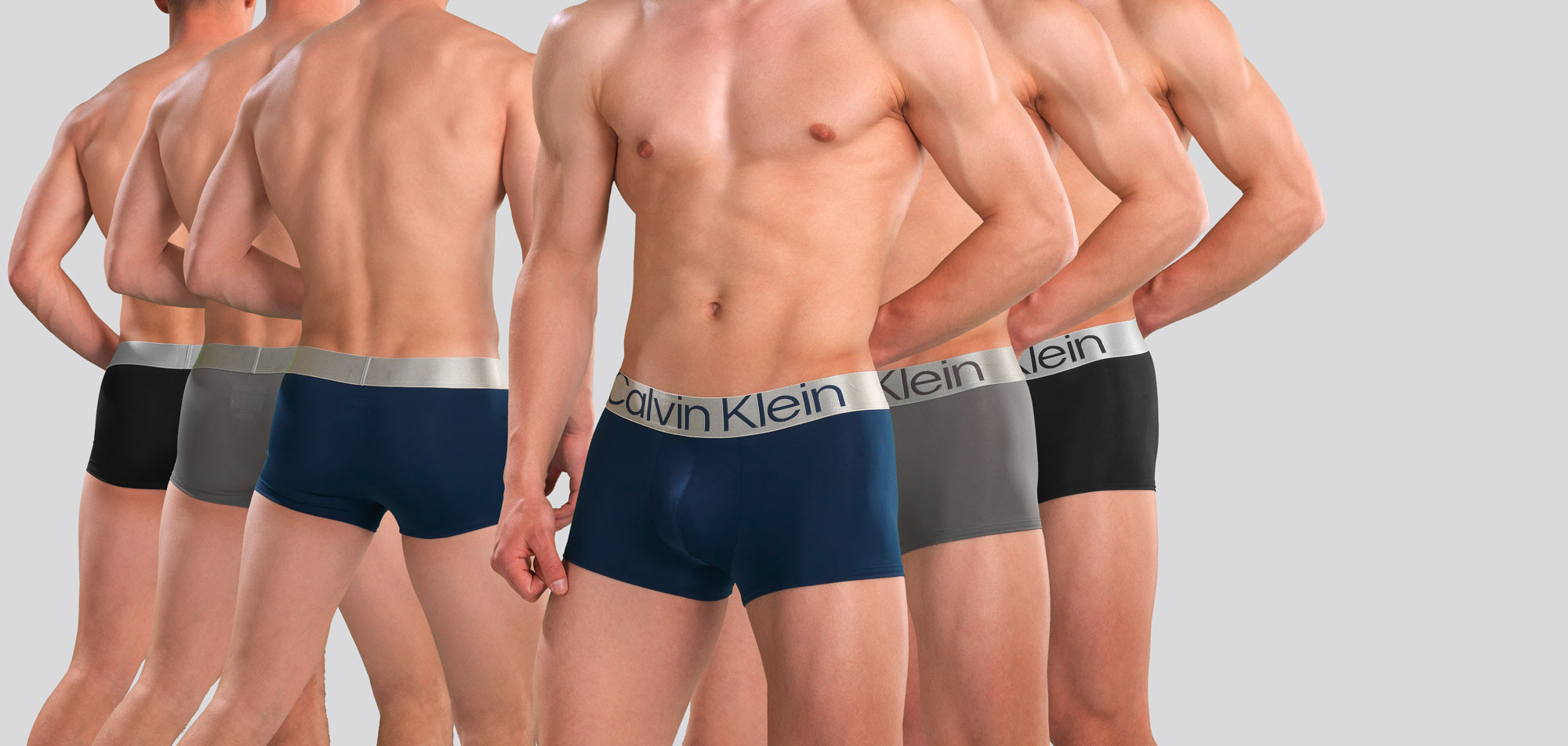 Calvin Klein Low Rise Trunk 3-Pack NB3074A Reconsidered Steel, color Nee