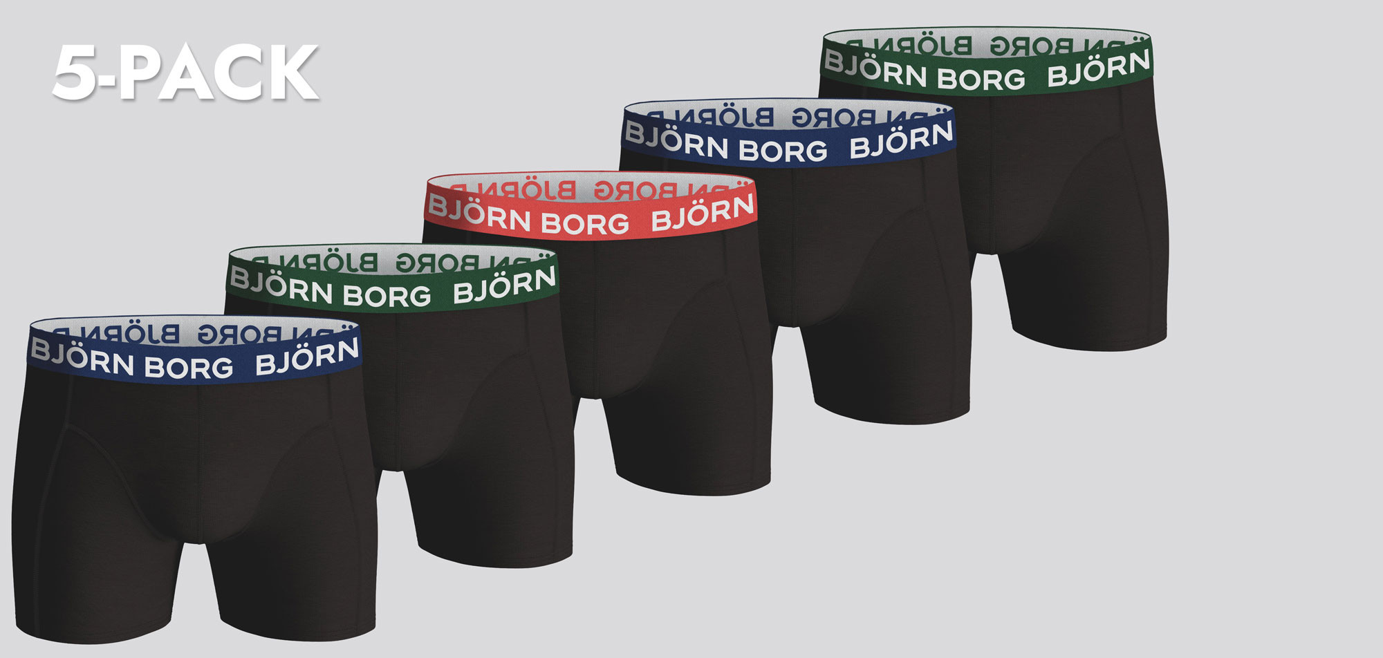 Bjorn Borg Boxershort 5-Pack 346 Cotton Stretch MP004, color Nee