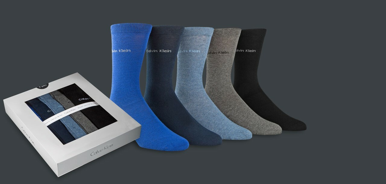 Calvin Klein Gift Box Solid Socks 5-Pack 